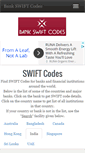 Mobile Screenshot of bank-swift-codes.com